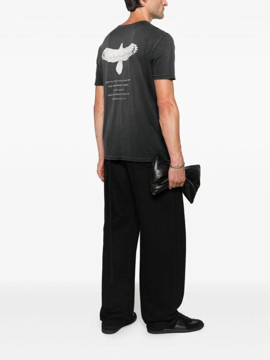 26SS 앤 드뮐미스터 반팔 티셔츠 B0013414FA638098 Black - ANN DEMEULEMEESTER