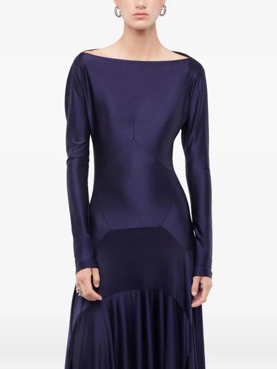 25FW 파코라반 롱 원피스 5HJRO200VI0267P481 Dark Blue - PACO RABANNE