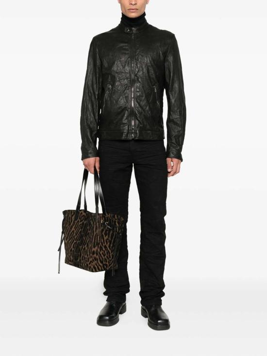  돌체앤가바나 가죽 자켓 G9BUGLGJ744N0000 Black - DOLCE & GABBANA