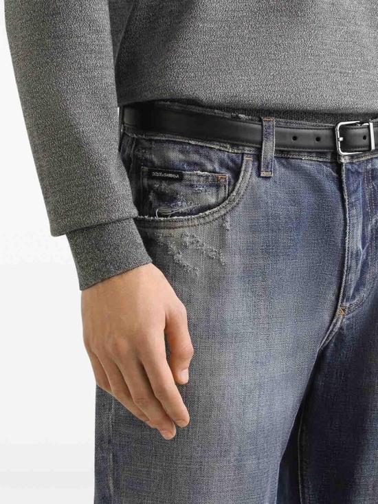 25FW 돌체앤가바나 스트레이트 팬츠 GYJDADG8NX2S9001 Blue - DOLCE & GABBANA