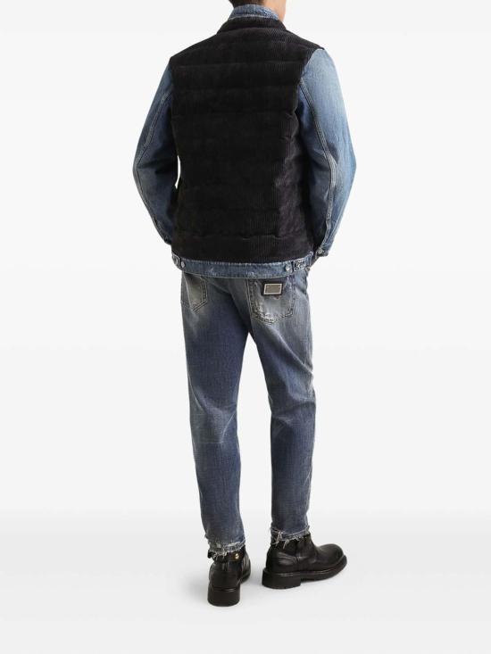 25FW 돌체앤가바나 스트레이트 팬츠 GYJDADG8NX2S9001 Blue - DOLCE & GABBANA