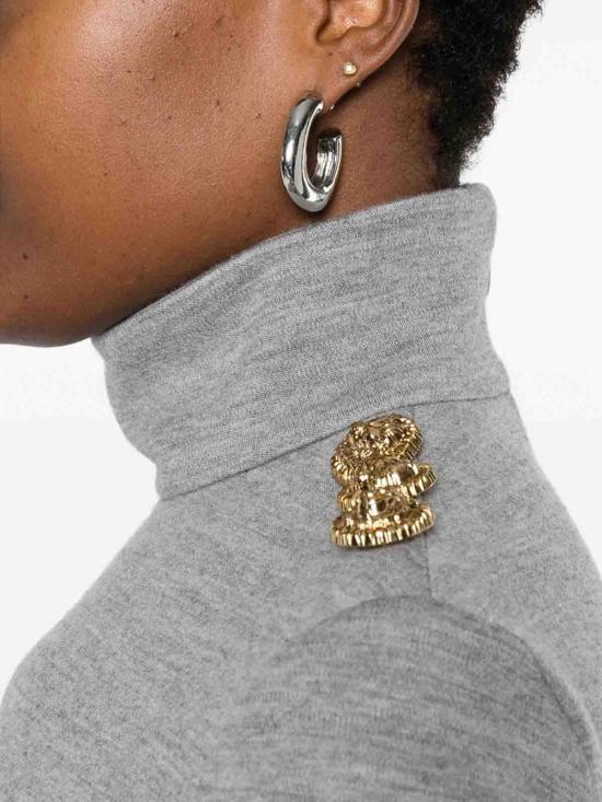  발망 터틀넥 FF0R8895JL179AD Grey - BALMAIN