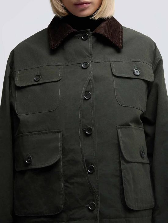 25FW 아스페시 미디 스커트 1241E55017 Dark Green - ASPESI