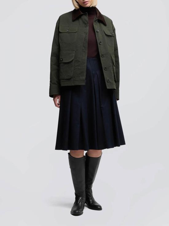 25FW 아스페시 미디 스커트 1241E55017 Dark Green - ASPESI