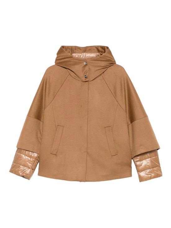  에르노 퓨어 캐시미어 & 울트라라이트 나일론 케이프 38126GI000334D2157 Brown