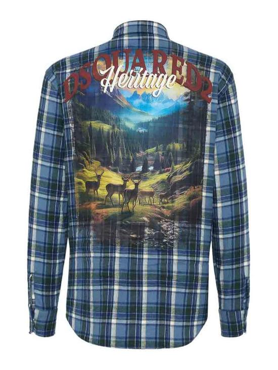  디스퀘어드2 셔츠 D35296S74DM0948001F Blue - DSQUARED2