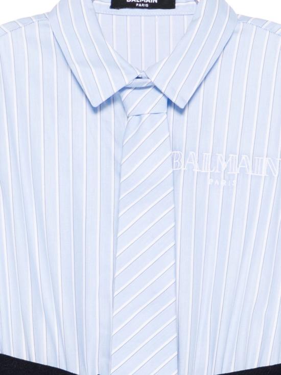 25FW [키즈] 발망 원피스 BX1C40 I0283 621CE Blue - BALMAIN