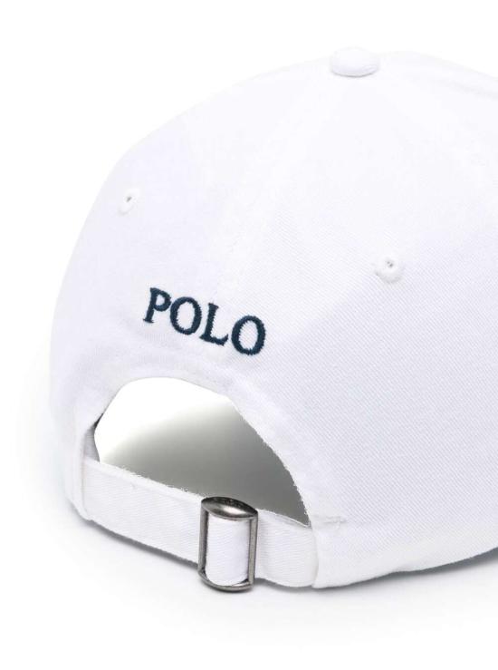 25FW 폴로 랄프로렌 클래식 플리스 후드 집업 포니 로고 볼캡 710548524011 White - POLO RALPH LAUREN