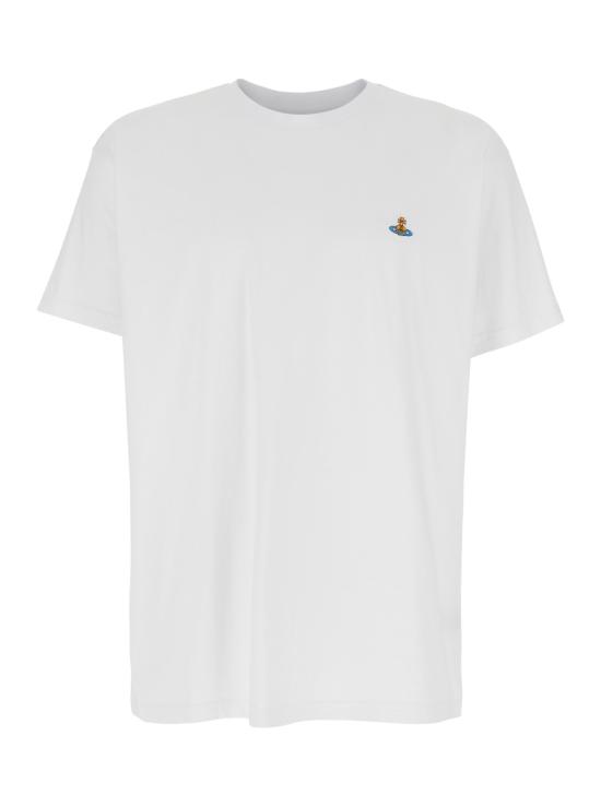 25FW 비비안웨스트우드 클래식 ORB 로고 티셔츠 3G010013J001MA401 White