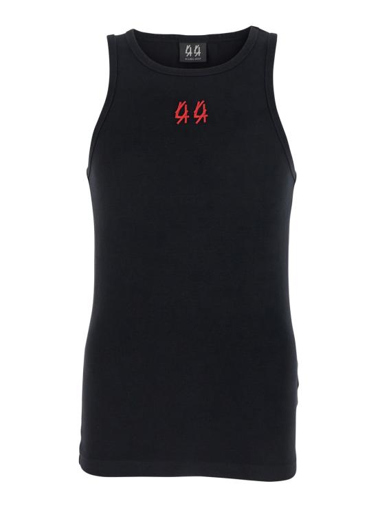 26SS 44레이블 민소매 티셔츠 B0030579FA584P665 Black - 44 LABEL