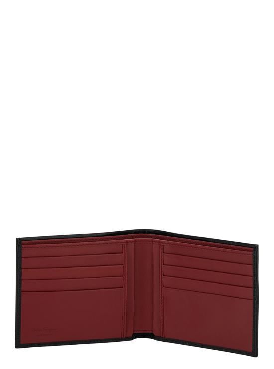 25FW 살바토레 페라가모 간치니 반지갑 66A0630685956 Black - SALVATORE FERRAGAMO