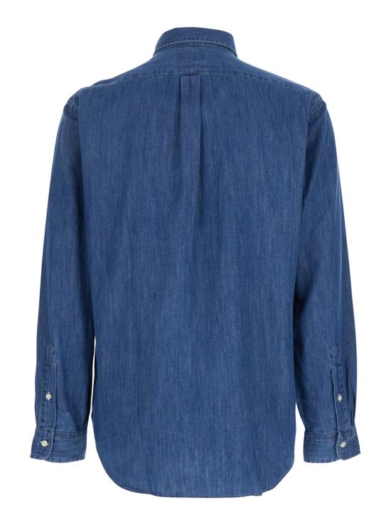 26SS 폴로 랄프로렌  포니로고 자수 데님 셔츠 710792043001 Blu - POLO RALPH LAUREN
