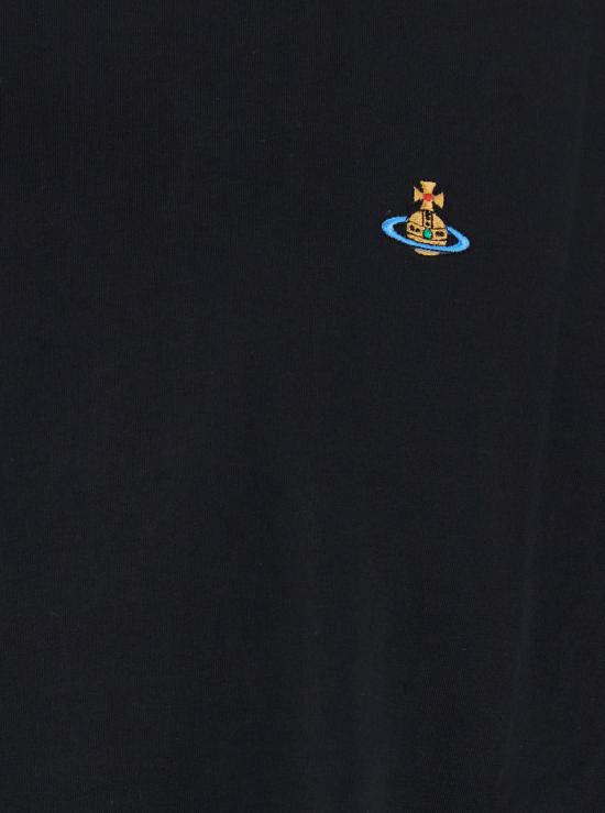 26SS 비비안웨스트우드 클래식 ORB 로고 티셔츠 3G010013J001MN401 Black - VIVIENNE WESTWOOD