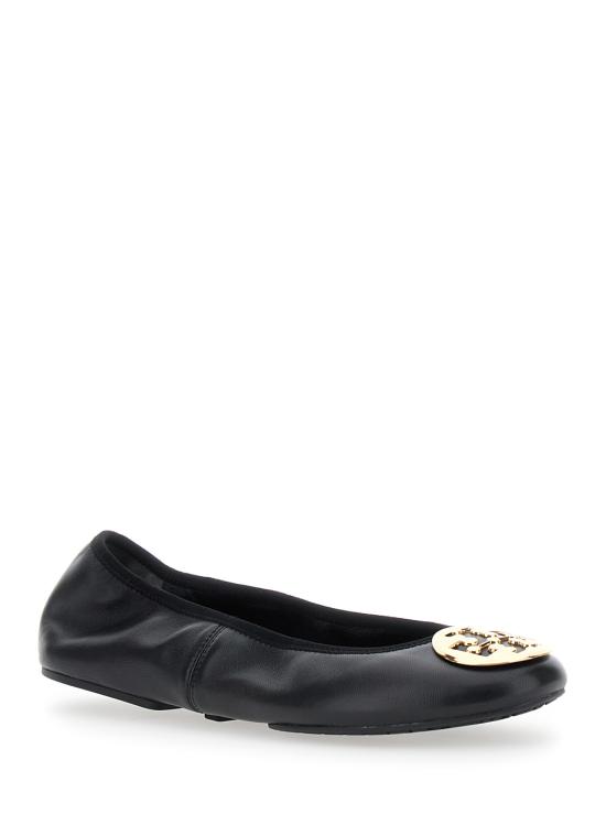 26SS 토리버치 레바 트래블 발레리나 플랫 177201013 Black - TORY BURCH