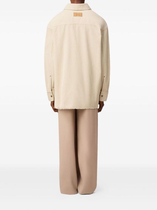 25FW 아미 코듀로이 벨벳 사이드 슬릿 오버셔츠 USH793CO0131185 IVORY DOM - AMI