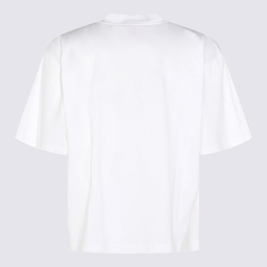 25FW 마르니 반팔 티셔츠 HUMU0223VPUSCY48PRW01 LILY WHITE - MARNI