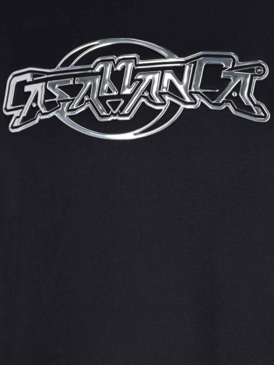 25FW 카사블랑카 스웨터 U AW25 JTP 426 01 MBLACK Black - CASABLANCA