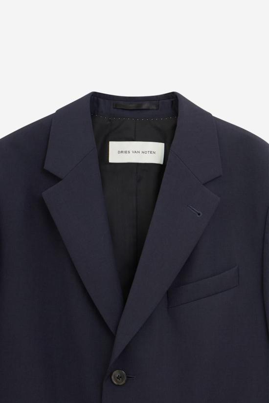 25FW 드리스 반 노튼 자켓 117462 20406 2057 DARK NAVY - DRIES VAN NOTEN