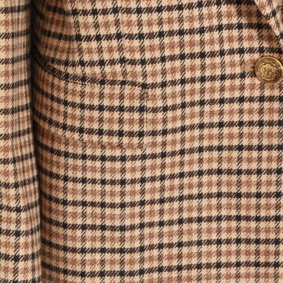 25FW 트윈셋 수트 자켓 252TT2420S2112112884 SMALL CHECK CAMMELLO - TWINSET