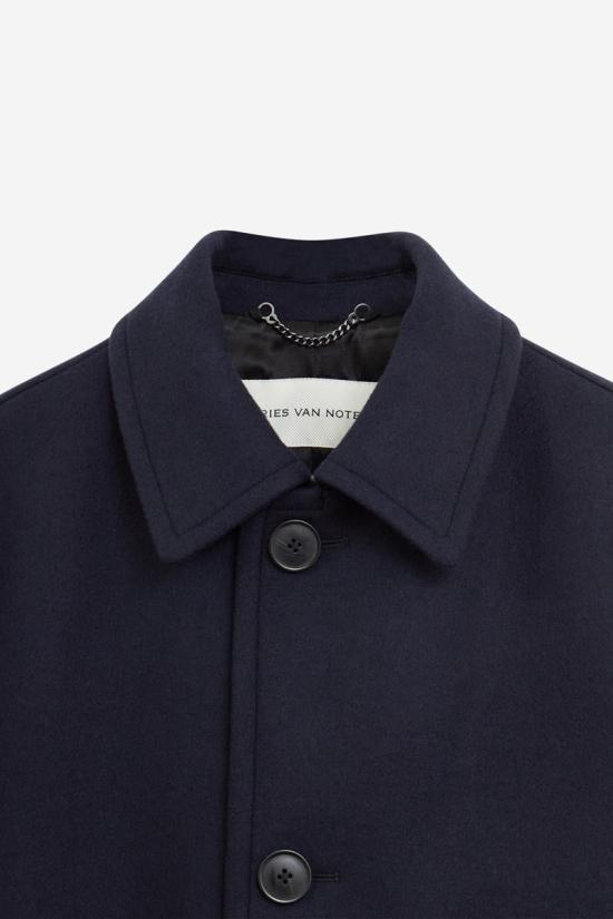 25FW 드리스 반 노튼 코트 117460 20209 2216 DARK NAVY - DRIES VAN NOTEN