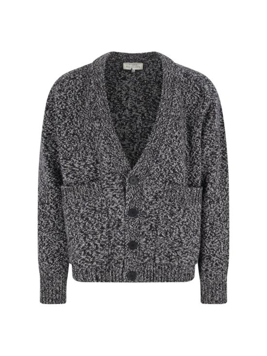 25FW 스튜디오 니콜슨 SEN 센 브이넥 가디건 SEN SNM 049NAVY MOULINE MULTICOLOUR