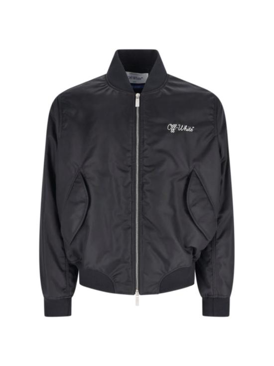 25FW 오프화이트 봄버 자켓 OMEH05EC99FAB0021001 Black