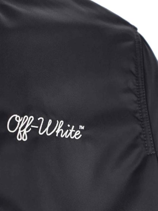25FW 오프화이트 봄버 자켓 OMEH05EC99FAB0021001 Black - OFF WHITE