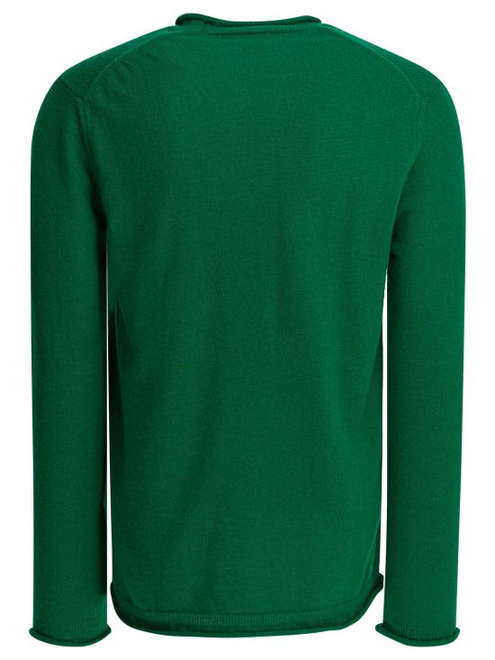25FW 꼼데가르송 라운드 넥 울 스웨터 FP N007 W252 GREEN - COMME DES GARCONS