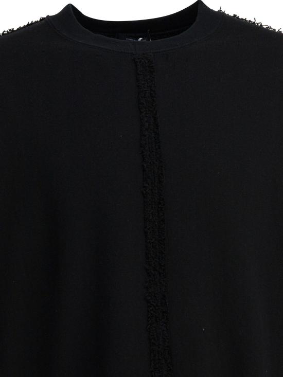 25FW 꼼데가르송 코튼 크루넥 스웨트셔츠 HP T014 W251 BLACK - COMME DES GARCONS