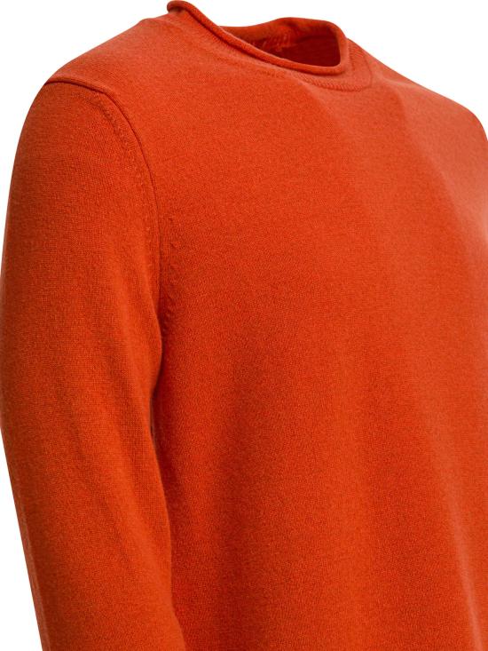 25FW 꼼데가르송 라운드 넥 울 스웨터 FP N007 W255 ORANGE - COMME DES GARCONS