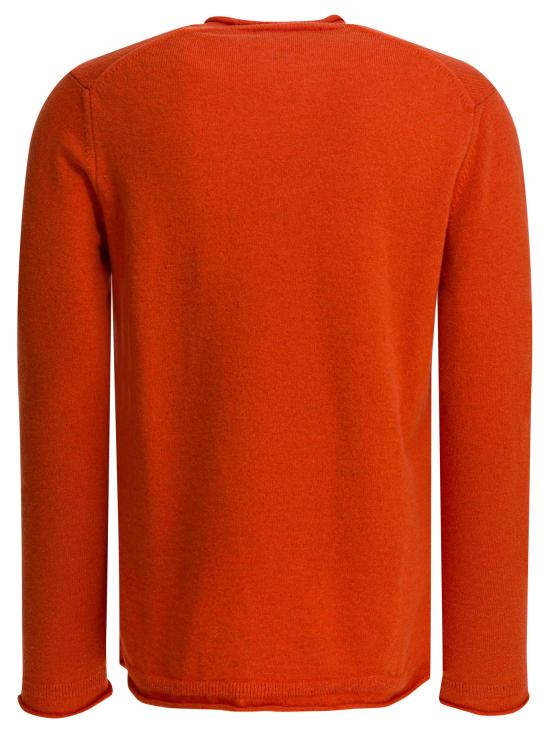25FW 꼼데가르송 라운드 넥 울 스웨터 FP N007 W255 ORANGE - COMME DES GARCONS