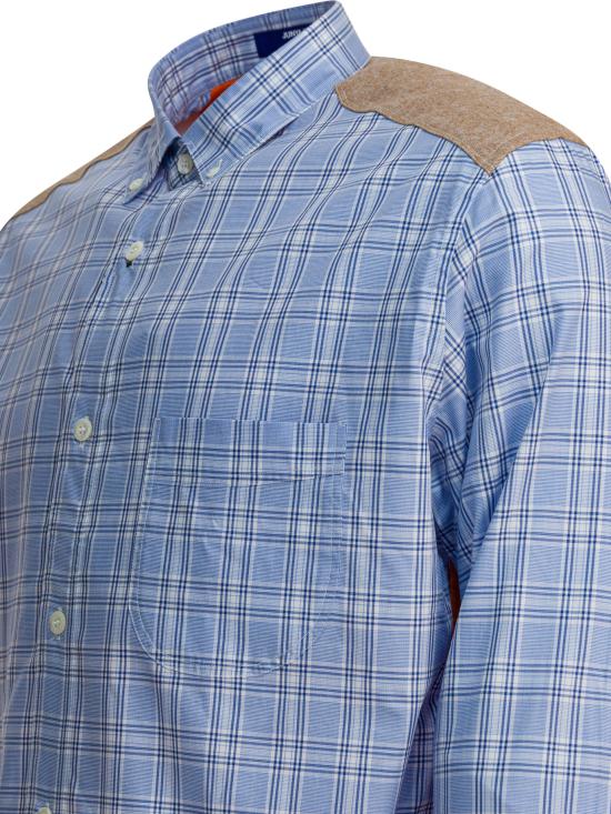 25FW 와타나베 준야 긴팔 셔츠 WP B012 W251 SAX NV WH X OR Light blue - JUNYA WATANABE