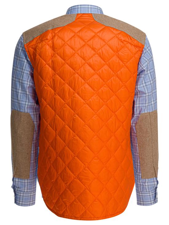 25FW 와타나베 준야 긴팔 셔츠 WP B012 W251 SAX NV WH X OR Light blue - JUNYA WATANABE