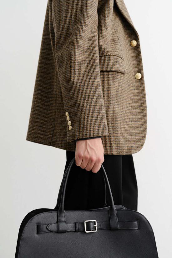  던스트 수트 자켓 유니섹스 클래식 울 블레이저 브라운 체크 - DUNST