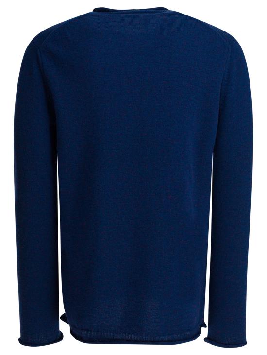 25FW 꼼데가르송 라운드 넥 울 스웨터 FP N007 W251 BLUE - COMME DES GARCONS