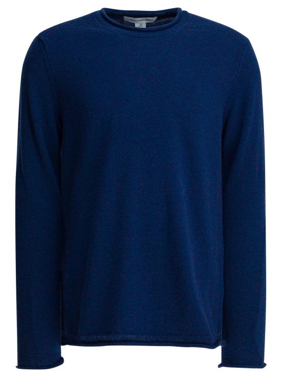 25FW 꼼데가르송 라운드 넥 울 스웨터 FP N007 W251 BLUE