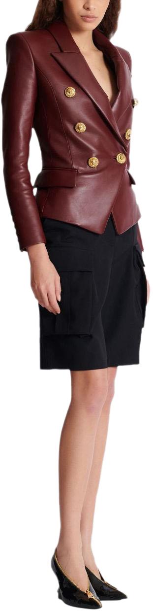 25FW 발망 코트 FF0SG187LC623AR PURPLE - BALMAIN