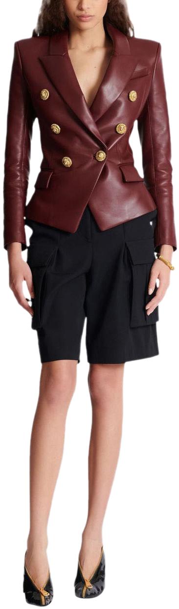 25FW 발망 코트 FF0SG187LC623AR PURPLE - BALMAIN