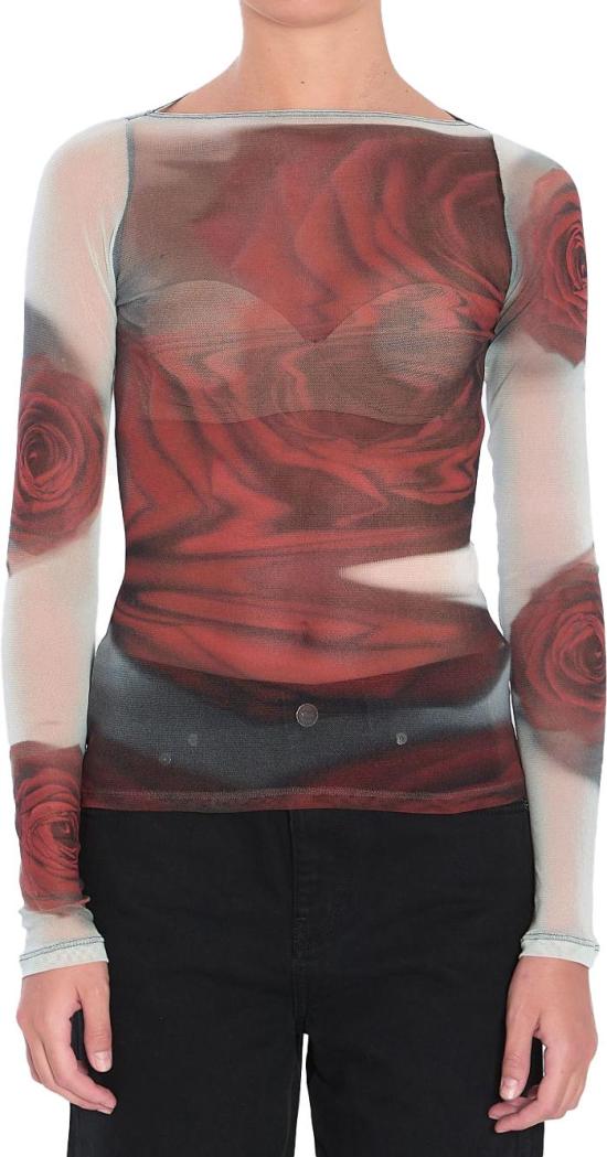 25FW 장 폴 고티에 긴팔 티셔츠 TO352M011P10230 WHITE