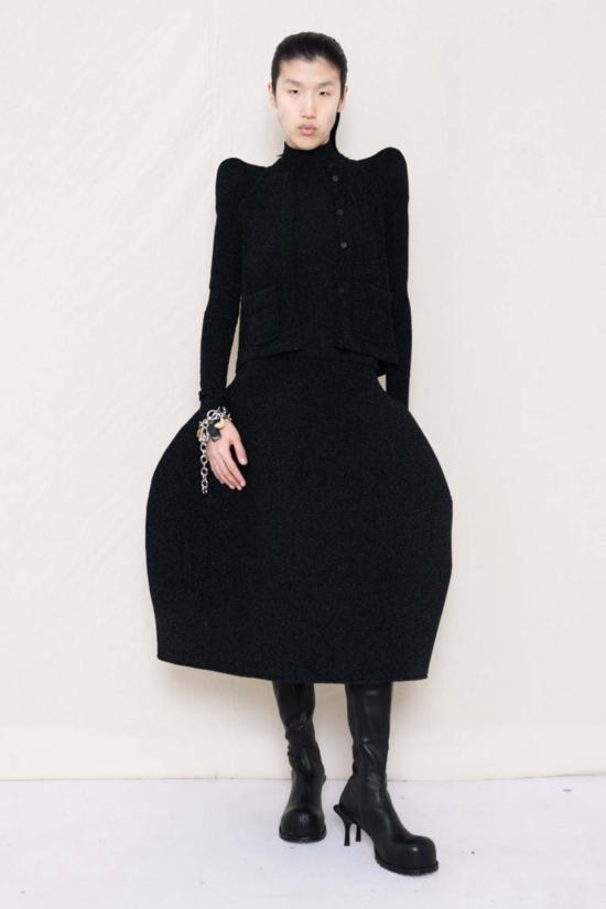  멜리타 바우마이스터 가디건 포미 숄더 카디건