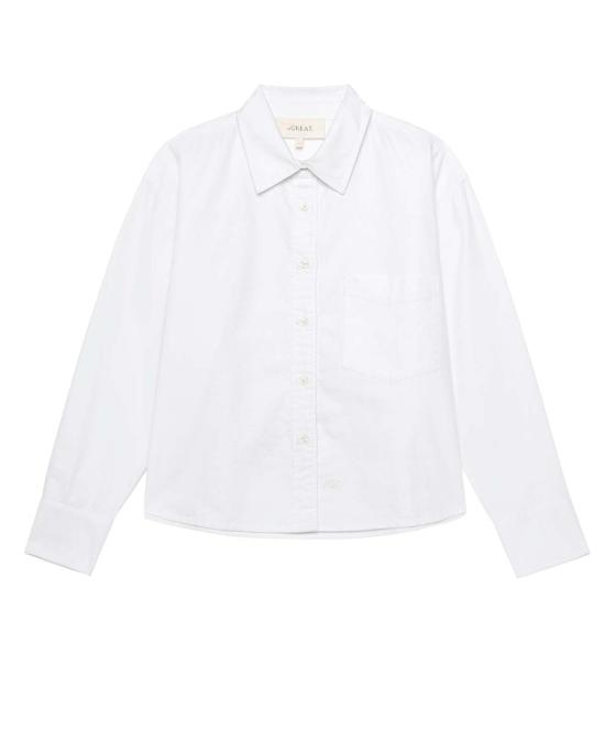  더 그레이트 셔츠 그레이트. 크롭 옥스포드 셔츠 - THE GREAT