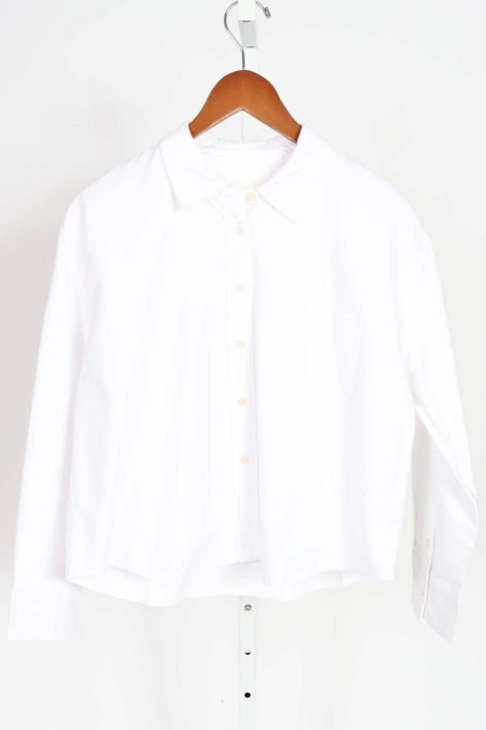  더 그레이트 셔츠 그레이트. 크롭 옥스포드 셔츠