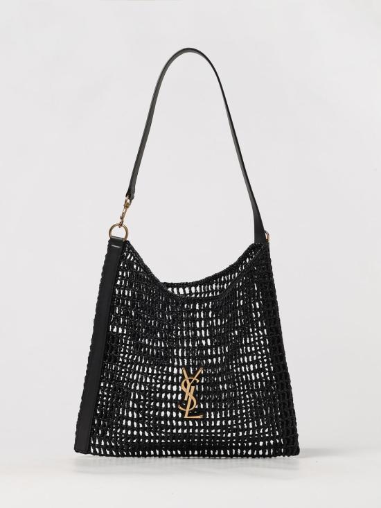 26SS 생로랑 옥살리스  라피아 마크라메 백 781289GAAFE 1000 Black