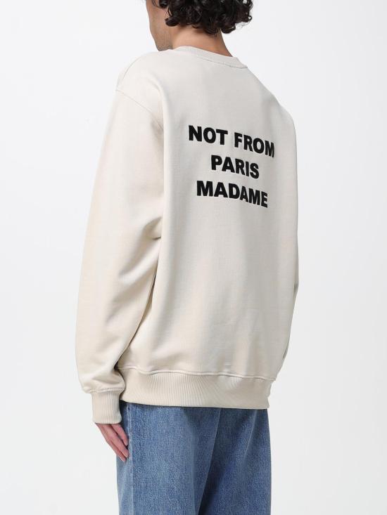 25FW 드롤드무슈 긴팔 티셔츠 SW149CO127 MT White - DROLE DE MONSIEUR