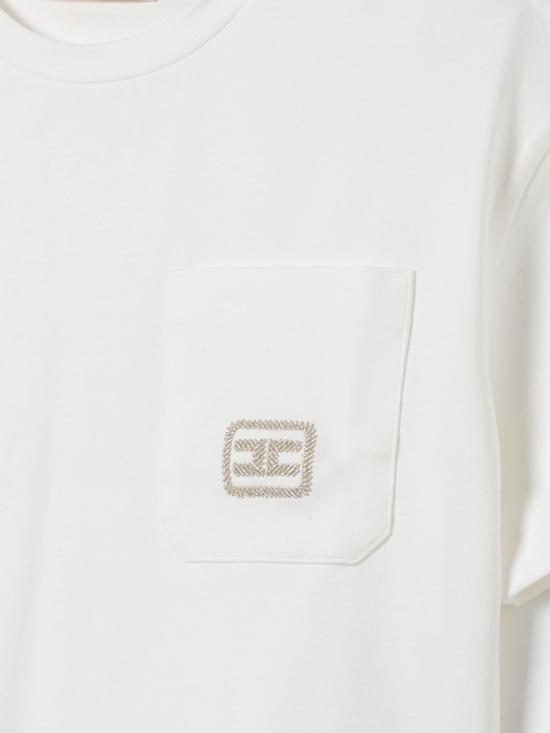 25FW [키즈] 엘리자베타프랜치 티셔츠 EFTS2430JE006 D046 Ivory - ELISABETTA FRANCHI