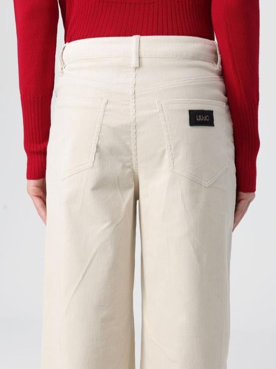 25FW 리우조 스트레이트 팬츠 MF5274T192A 20304 Cream - LIU JO