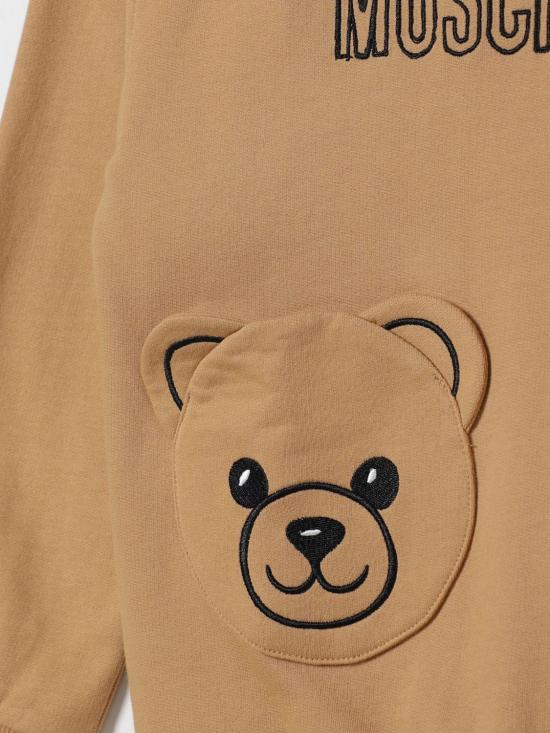 25FW [키즈] 모스키노 풀오버 HUF095LCA60 20351 Brown - MOSCHINO