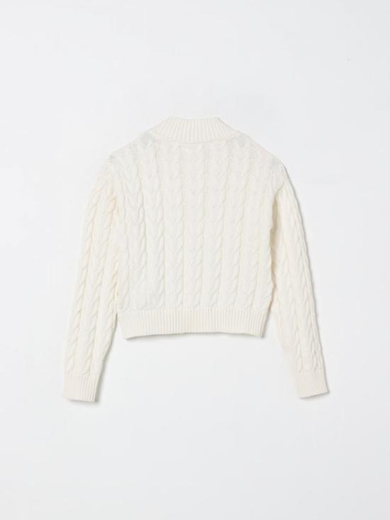 25FW [키즈] 미스블루마린 풀오버 BFMA013CFL011 0000 Yellow Cream - MISS BLUMARINE