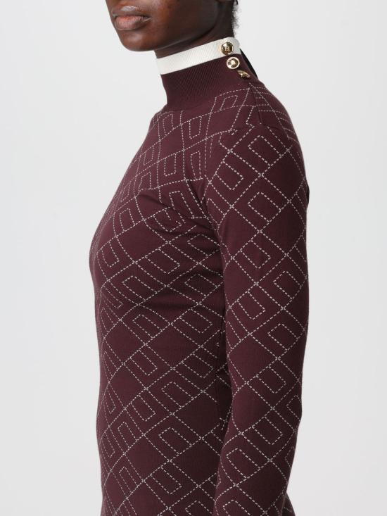 25FW 엘리자베타프랜치 롱 원피스 AM18T EH8 Wine - ELISABETTA FRANCHI