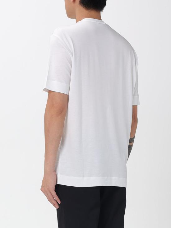 25FW 엠포리오 아르마니 반팔 티셔츠 EM003007AF18312 U0003 White - EMPORIO ARMANI